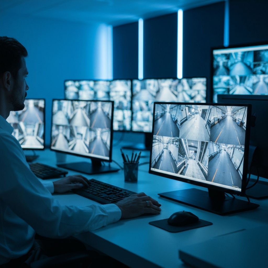 Security surveillance control room